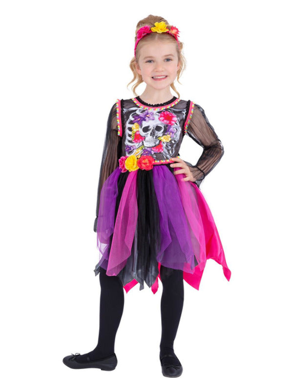 Kids Day of the Dead PomPom Costume