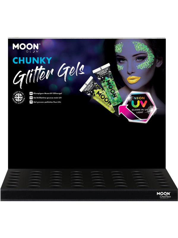 Adult Moon Glow Neon UV Chunky Glitter Gel (2)