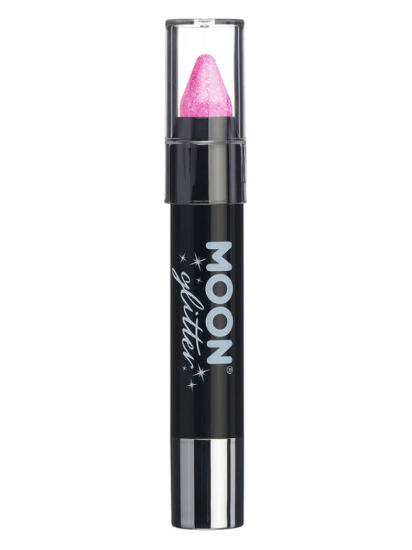 Adult Moon Glitter Iridescent Body Crayons Pink