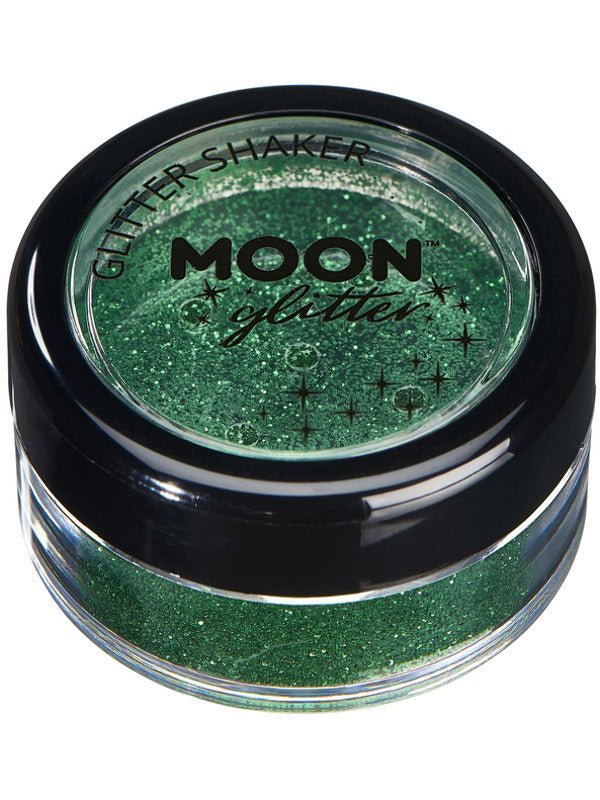 Adult Moon Glitter Classic Fine Glitter Shakers Green