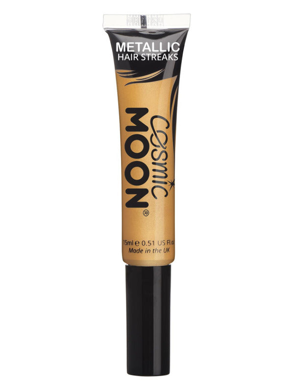 Cosmic Moon Metallic Hair Streaks Gold