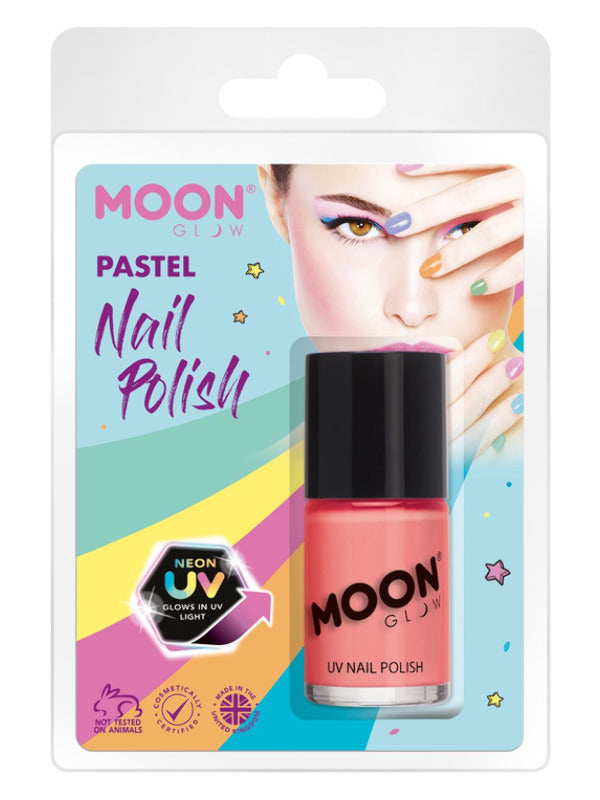 Adult Moon Glow Pastel Neon UV Nail Polish Pastel Coral (2)
