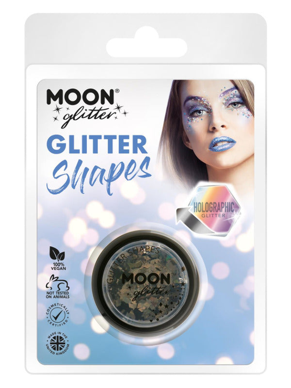 Adult Moon Glitter Holographic Glitter Shapes Black (2)