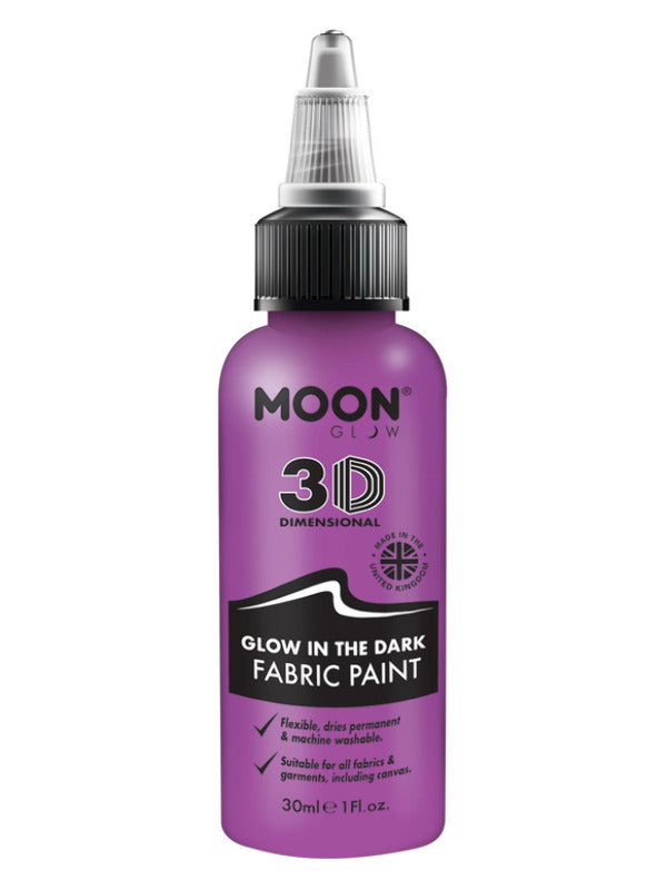 Moon Glow Glow in the Dark Fabric Paint Purple