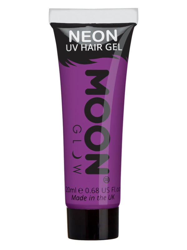 Adult Moon Glow Intense Neon UV Hair Gel Intense Purple (2)