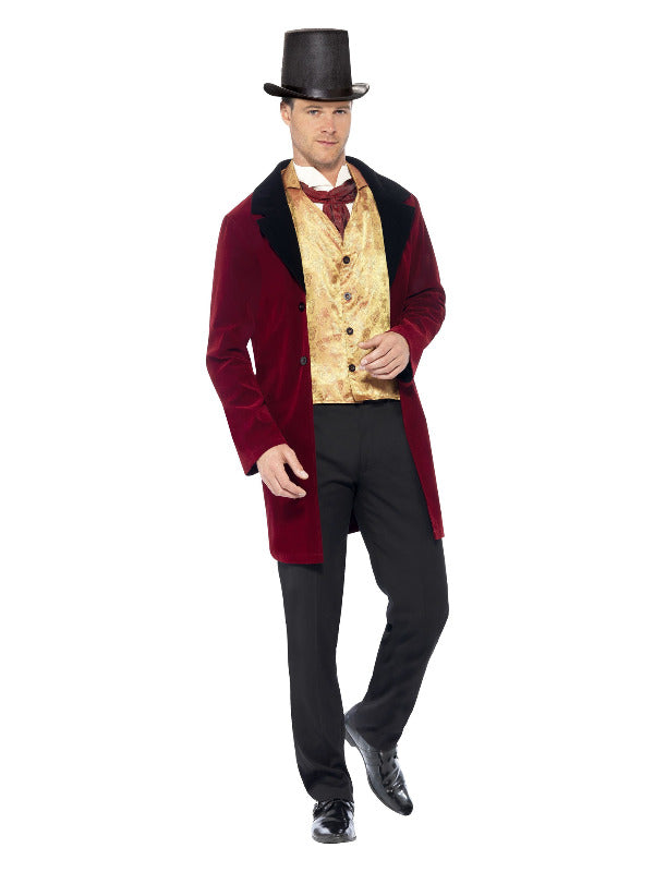 Deluxe Edwardian Gent Costume Red