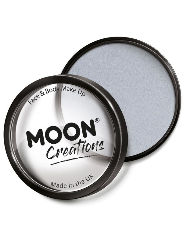 Adult Moon Creations Pro Face Paint Cake Pot Light Grey