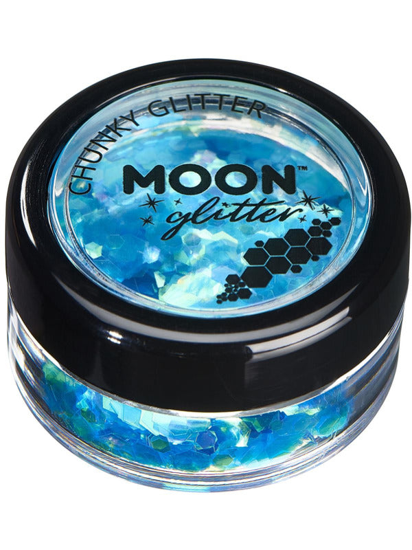 Adult Moon Glitter Iridescent Chunky Glitter Blue