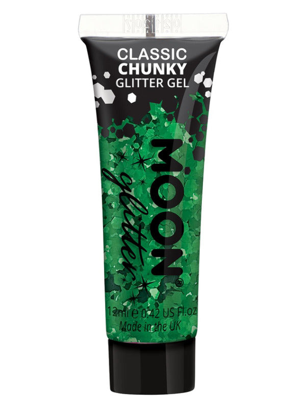 Adult Moon Glitter Classic Chunky Glitter Gel Green