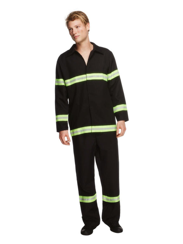 Fever Fireman Costume Black