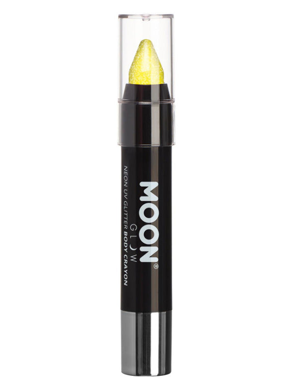Moon Glow Neon UV Glitter Body Crayons Yellow