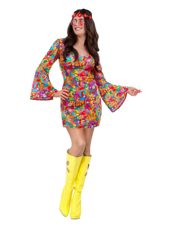 60s Rainbow Peace Hippie Costume