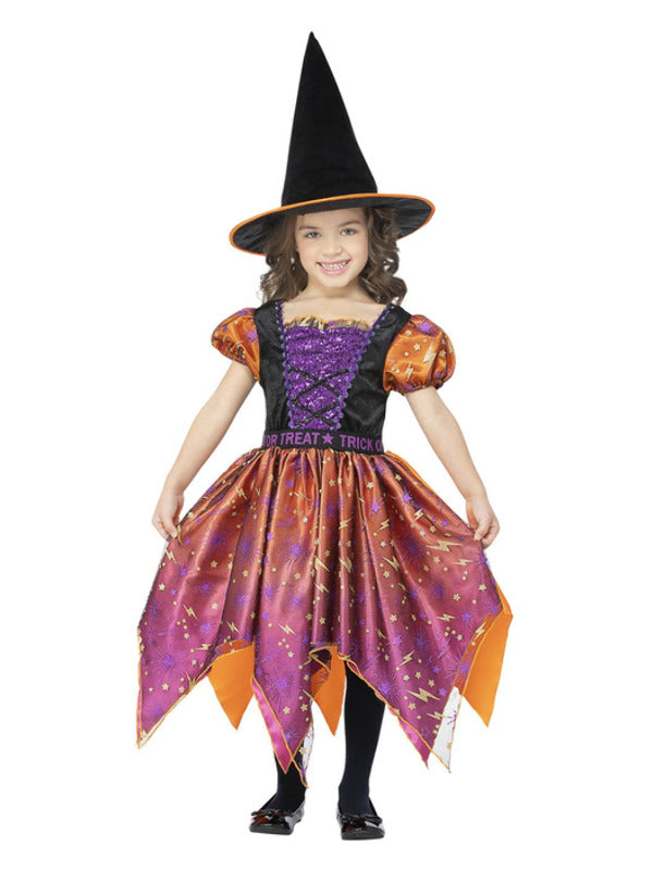 Kids Moon Stars Witch Costume