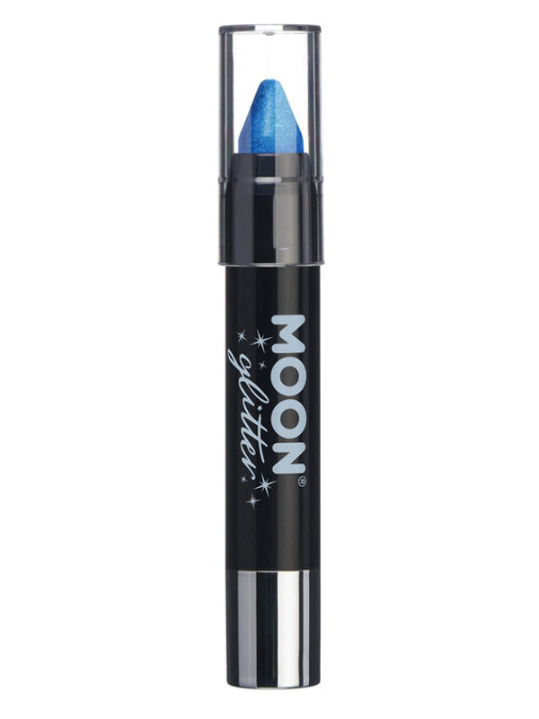 Adult Moon Glitter Iridescent Body Crayons Blue