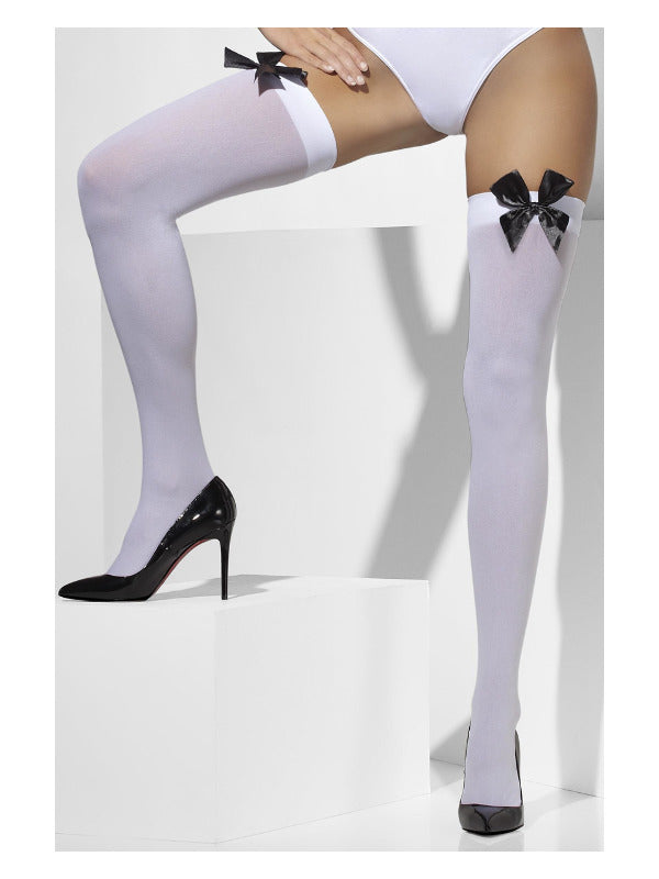 Adult Opaque HoldUps White (6)