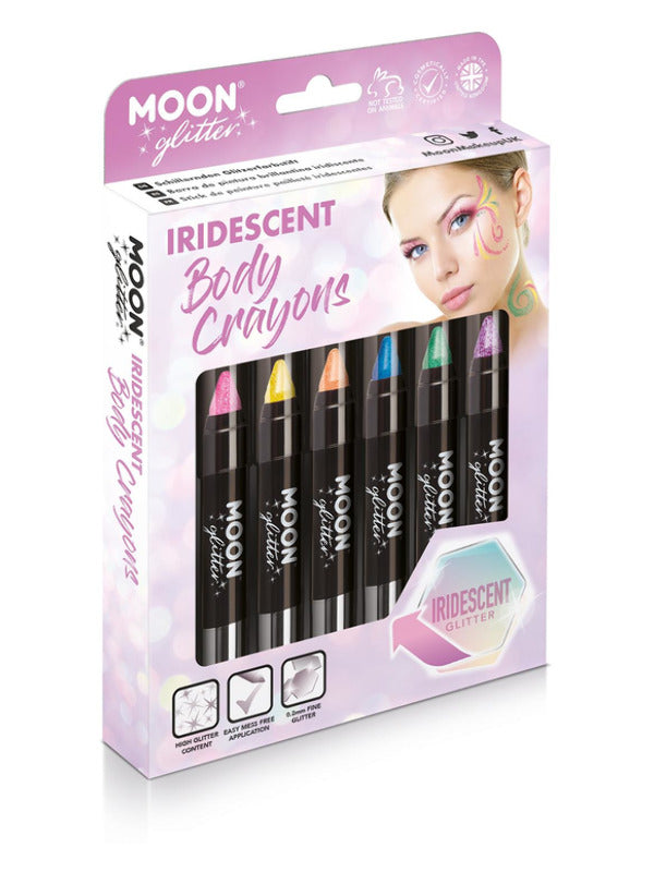 Moon Glitter Iridescent Body Crayons Assorted