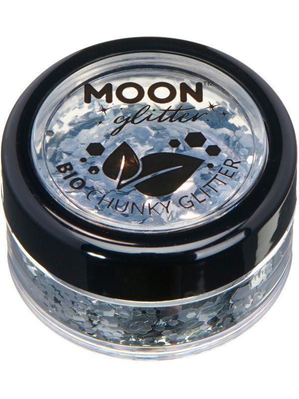 Adult Moon Glitter Bio Chunky Glitter Silver