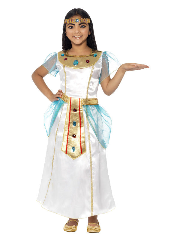 Kids Deluxe Cleopatra Girl Costume White