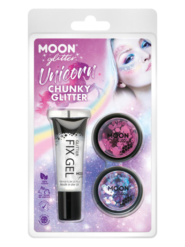 Adult Moon Glitter Themed Clamshells Pink (2)