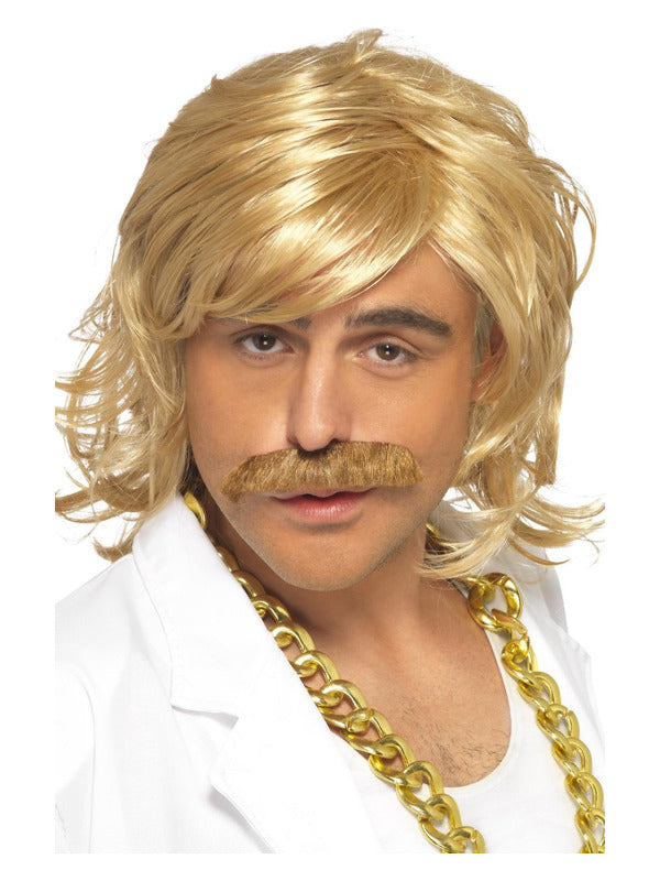 Game Show Host Kit Wig and Tash Blonde