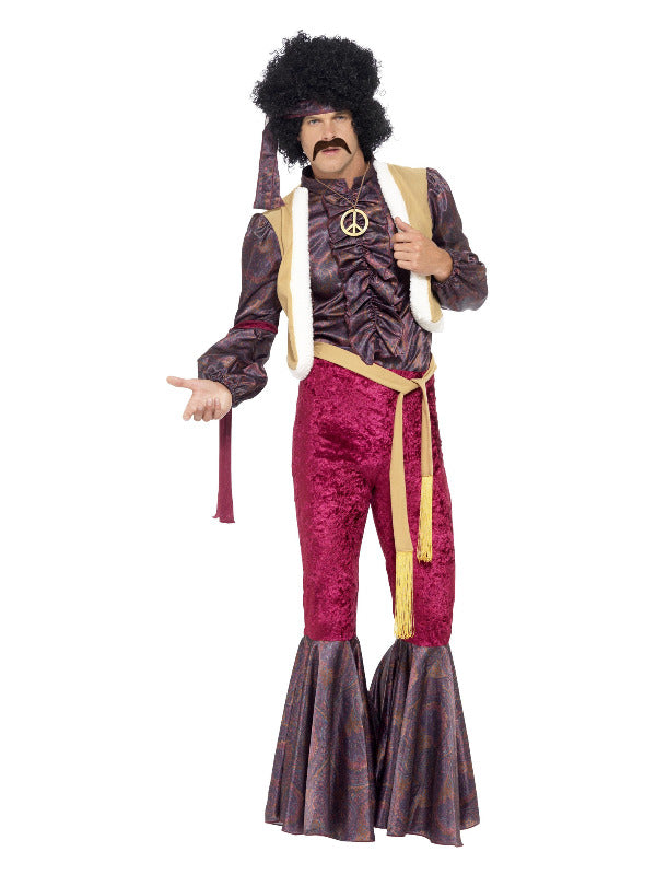 70s Psychedelic Rocker Costume Purple