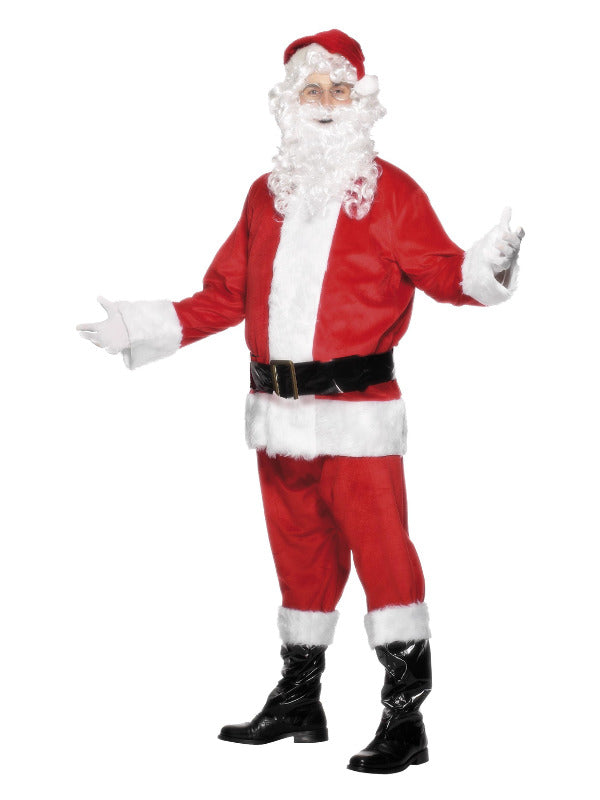 Adult Deluxe Santa Costume Red