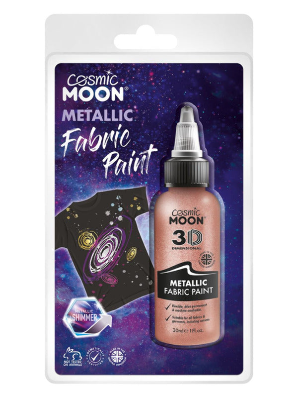 Adult Cosmic Moon Metallic Fabric Paint Rose Gold (2)