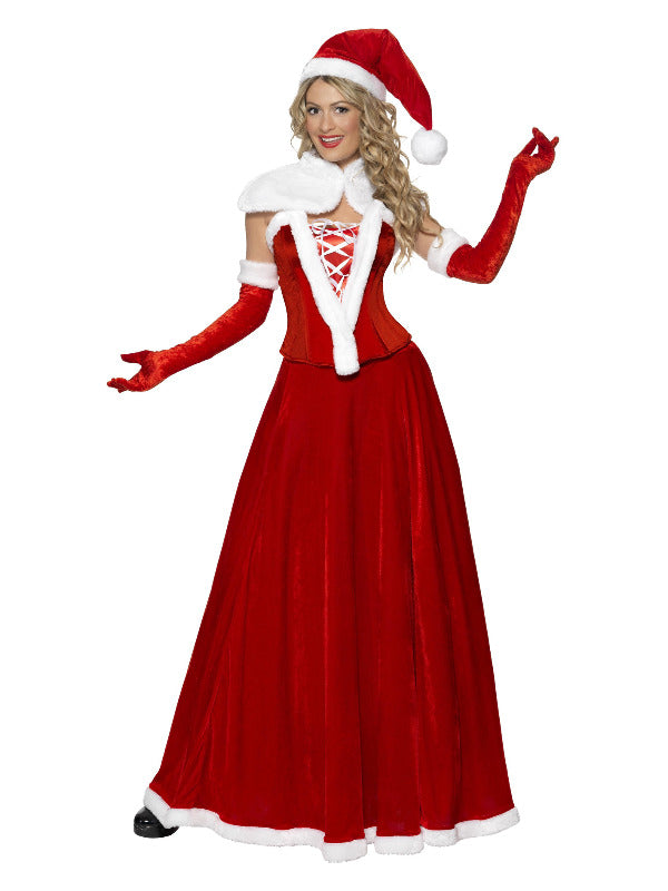 Luxury Miss Santa Costume Red