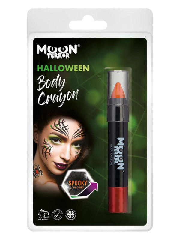 Moon Terror Halloween Body Crayons Orange