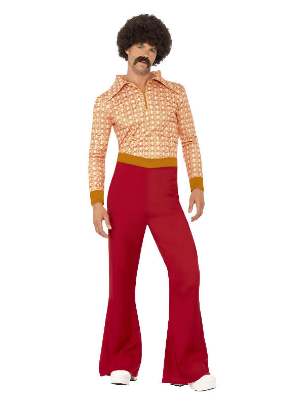 Authentic 70s Guy Costume Red