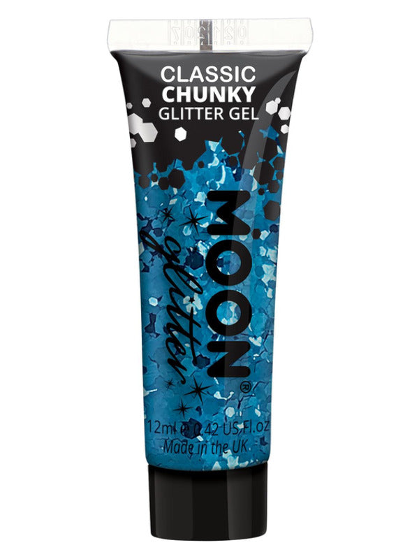 Adult Moon Glitter Classic Chunky Glitter Gel Blue