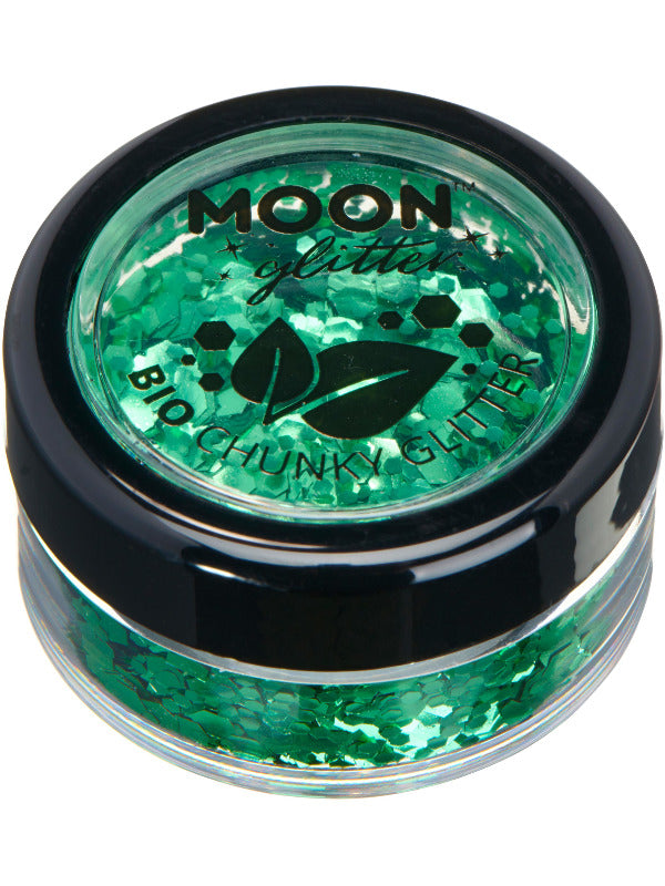 Adult Moon Glitter Bio Chunky Glitter Green