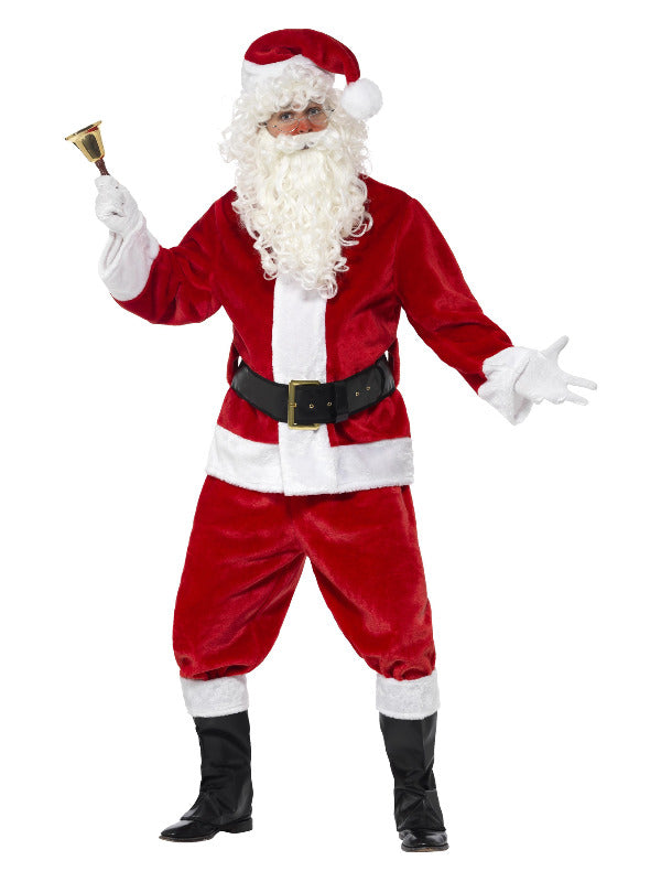 Deluxe Santa Costume Hat Red