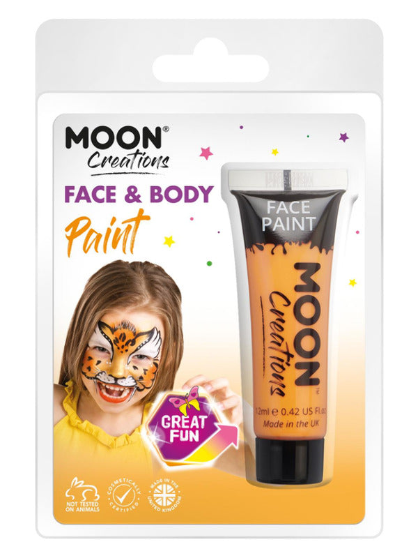 Adult Moon Creations Face Body Paint Orange (2)