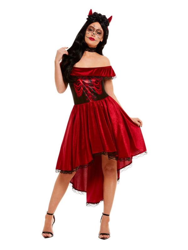 Day Of The Dead Devil Costume Red