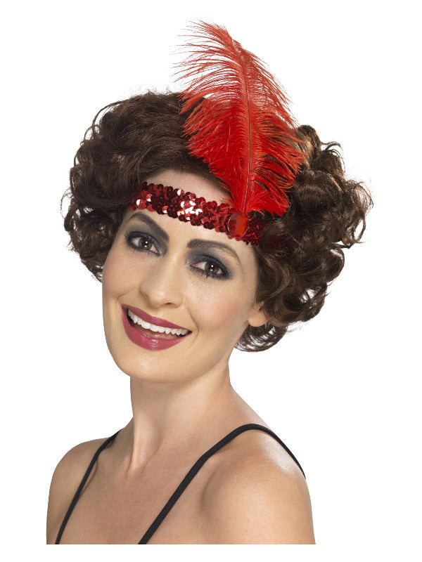 Flapper Headband Red