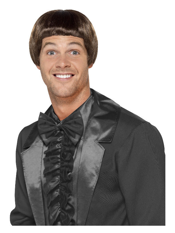 90s Bowl Cut Wig Brown