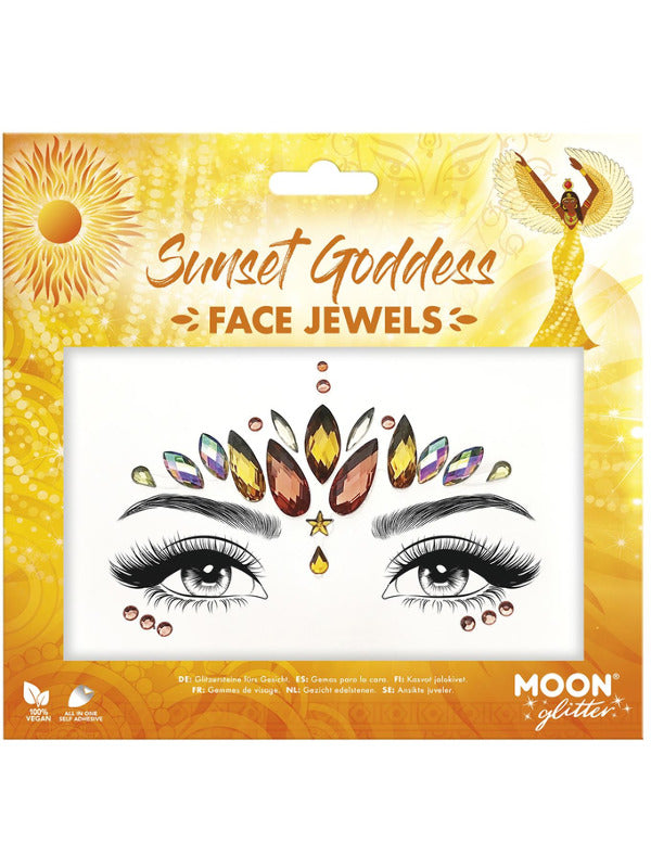 Moon Glitter Face Jewels Sunset Goddess