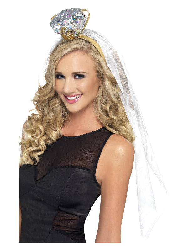 Hen Night Ring Headband White