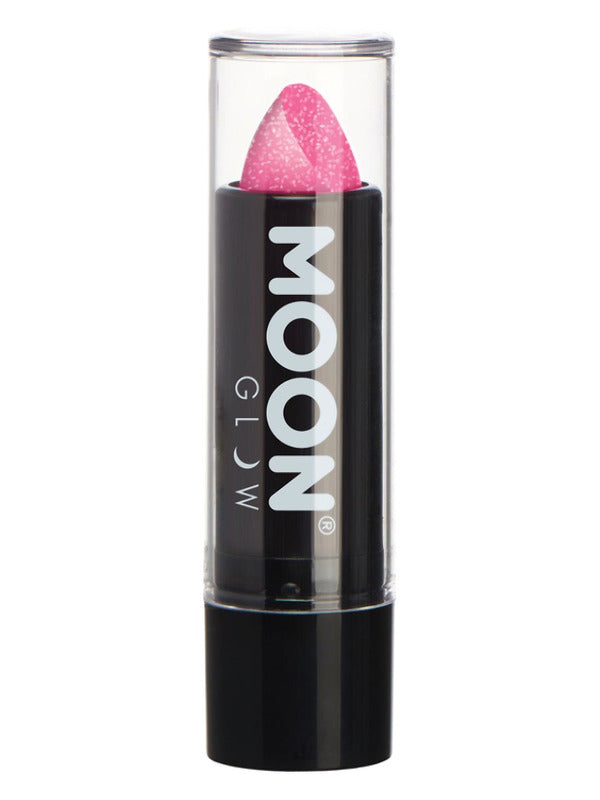 Moon Glow Neon UV Glitter Lipstick Hot Pink