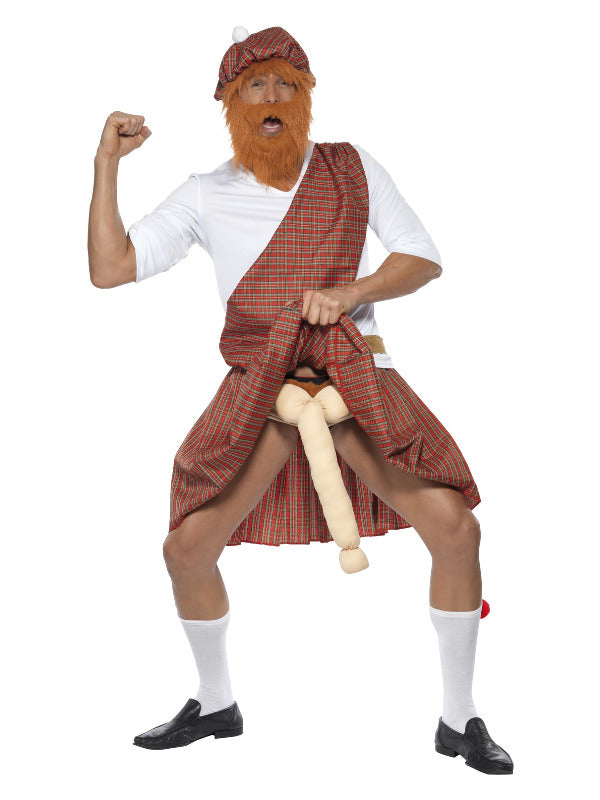 Well Hung Highlander Costume Red