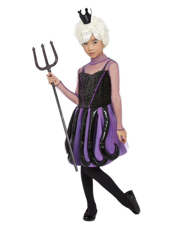 Kids Evil Sea Witch Costume Black