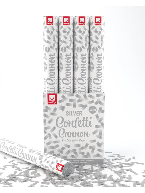 50cm Confetti Cannon Silver DB of 12