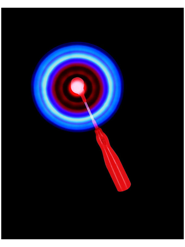 Kids 13 LED Light Up Windmill Wand Red