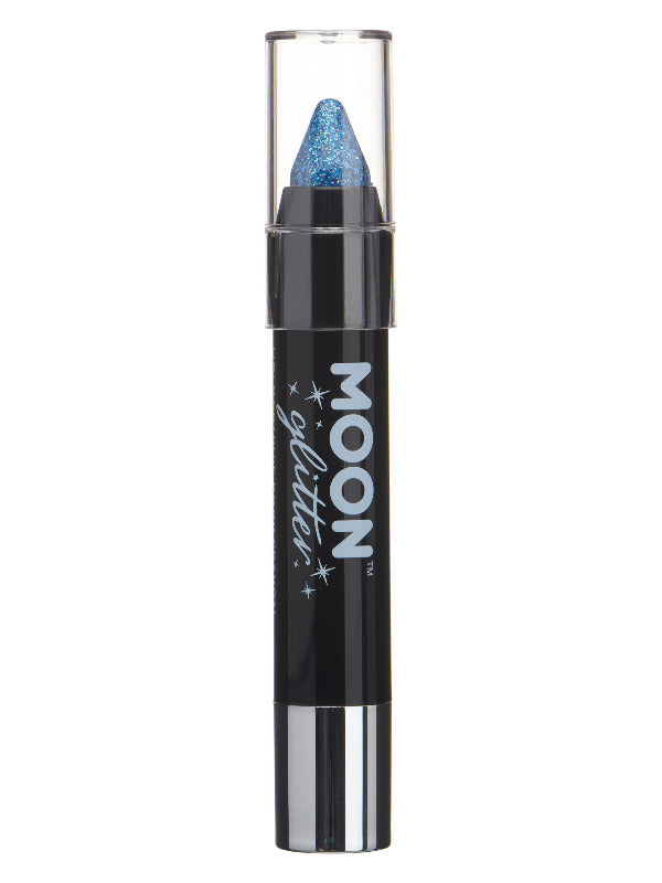 Adult Moon Glitter Holographic Body Crayons Blue