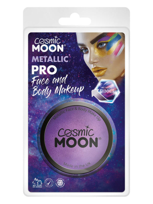 Adult Cosmic Moon Metallic Pro Face Paint Cake Pots Pur (2)