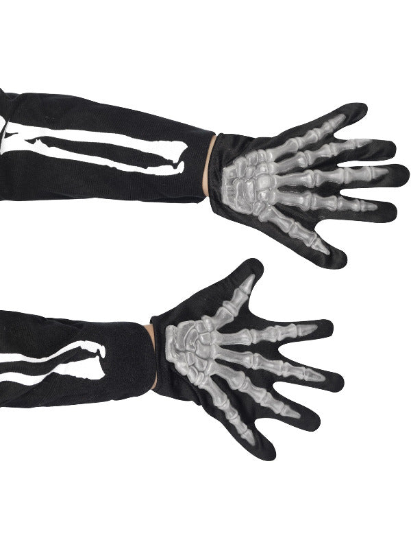 Kids Skeleton Gloves Child Black