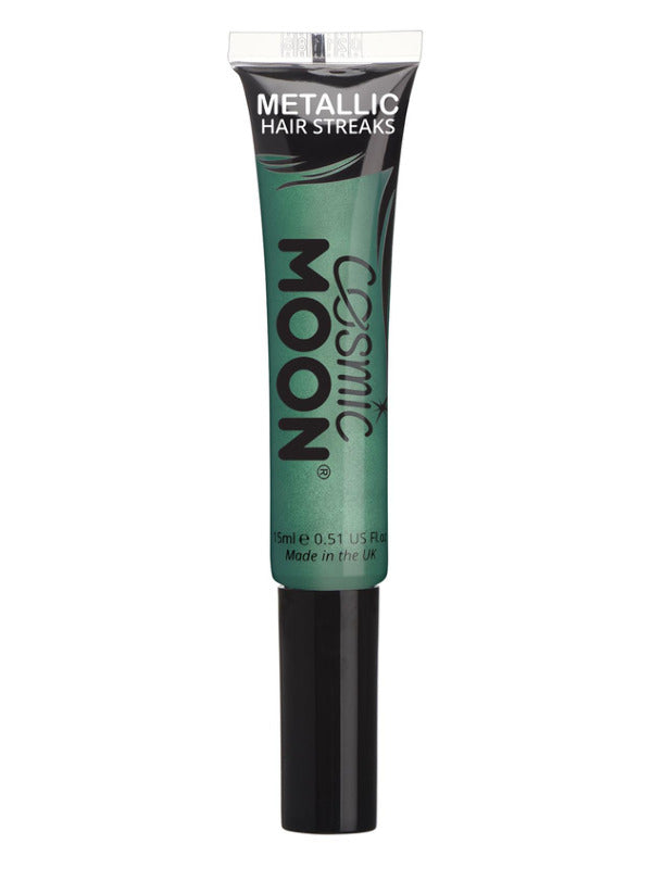 Cosmic Moon Metallic Hair Streaks Green