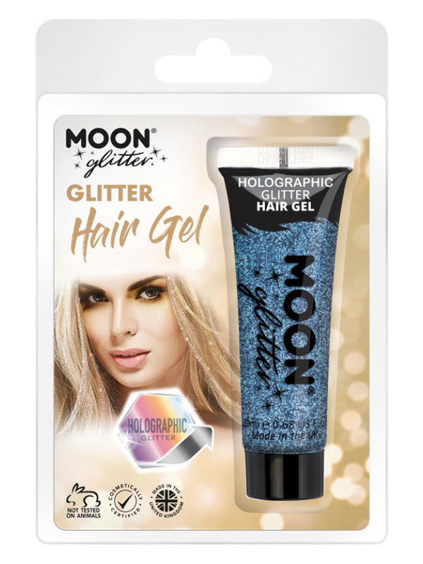 Adult Moon Glitter Holographic Glitter Hair Gel Blue (2)