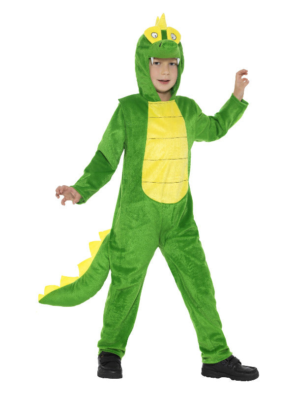 Kids Deluxe Crocodile Costume Green